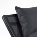 Chaise longue de jardin inclinable avec coussin Bizzotto Krion 