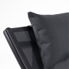 Chaise longue de jardin inclinable avec coussin Bizzotto Krion 