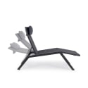 Chaise longue de jardin inclinable avec coussin Bizzotto Krion 