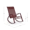 Fauteuil à bascule design moderne pour extérieur Bizzotto Demid New 