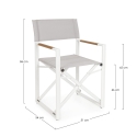 Chaise de réalisateur pliable en aluminium pour jardin Bizzotto Lagun 
