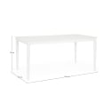 Table d'extérieur moderne 160x90cm en aluminium Bizzotto Nebula Prix