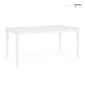 Table d'extérieur moderne 160x90cm en aluminium Bizzotto Nebula Promotion