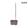 Draaibare mop met ronde dweil en 16L emmer Super Mop Voorraad