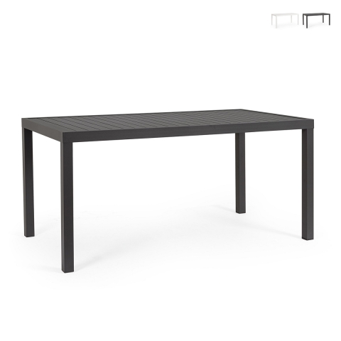 Table de jardin rectangulaire 150x80 cm en aluminium Bizzotto Hilde Promotion