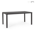 Table de jardin rectangulaire 150x80 cm en aluminium Bizzotto Hilde Promotion