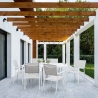 Table de jardin rectangulaire 150x80 cm en aluminium Bizzotto Hilde Remises