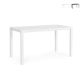 Table d'extérieur moderne rectangulaire 130x68cm en aluminium Bizzotto Hilde Promotion