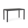 Table d'extérieur moderne rectangulaire 130x68cm en aluminium Bizzotto Hilde Dimensions