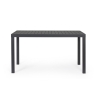 Table d'extérieur moderne rectangulaire 130x68cm en aluminium Bizzotto Hilde Prix