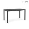Table d'extérieur moderne rectangulaire 130x68cm en aluminium Bizzotto Hilde Offre