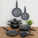 Set van 2 aluminium koekenpannen met keramische antiaanbaklaag Berlino Verkoop
