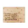 Houten snijplank 39x28cm Si scrive pane, si legge scarpetta Aanbieding