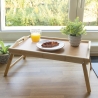 Plateau de petit déjeuner pliable en bambou avec poignées Kona Vente