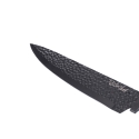 Bloc noir avec 5 couteaux en acier inoxydable effet martelé Piko Réductions