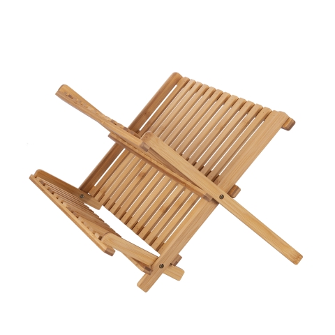 Égouttoir pliable en bois de bambou 45x28x25 cm Ravi Promotion