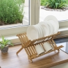 Égouttoir pliable en bois de bambou 45x28x25 cm Ravi Vente