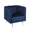 Fauteuil cabriolet en tissu effet velours vintage Ravira Réductions