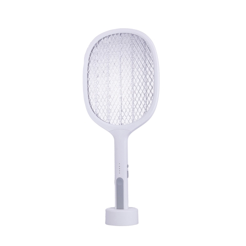 Oplaadbare elektrische insectenracket met LED-basis Duo Aanbieding