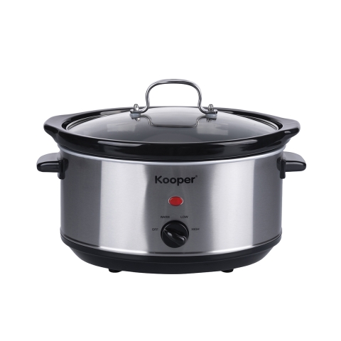 Elektrische slow cooker roestvrij staal 3,5 L 200W Valentina Aanbieding
