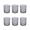 Ensemble de 6 verres en verre 340 ml avec surface décorée Edinburgh Catalogue