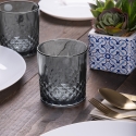 Ensemble de 6 verres en verre 340 ml avec surface décorée Edinburgh Vente