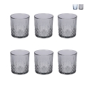 Ensemble de 6 verres en verre 340 ml avec surface décorée Edinburgh Promotion