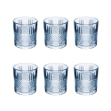 Set van 6 glazen voor water 340 ml in decoratief glaswerk Dublin Kortingen
