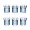 Set van 6 glazen voor water 340 ml in decoratief glaswerk Dublin Kortingen