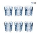 Set van 6 glazen voor water 340 ml in decoratief glaswerk Dublin Aanbieding