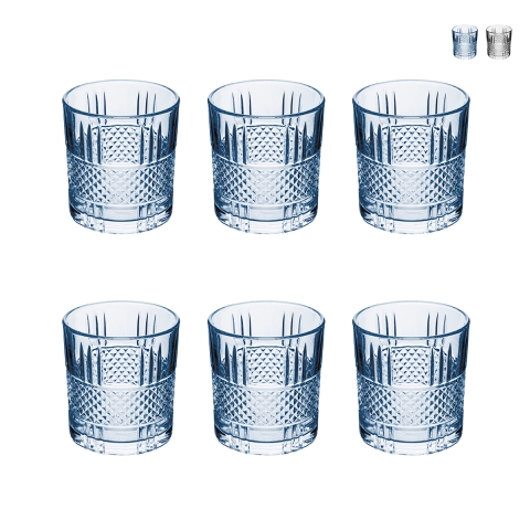 Ensemble de 6 verres à eau 340 ml en verre décoré Dublin Promotion