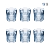 Set van 6 glazen voor water 340 ml in decoratief glaswerk Dublin Aanbieding