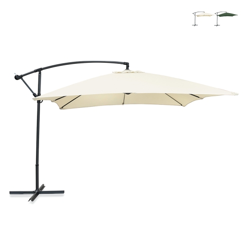 Parasol de jardin 3x3m à bras latéral Kios Promotion