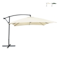 Vrijstaand tuinparasol 3x3m met zijarm Kios Aanbieding