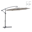 Parasol de jardin déporté 3 m Kios Promotion