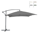 Parasol de jardin déporté 3x2m en acier Kios Offre