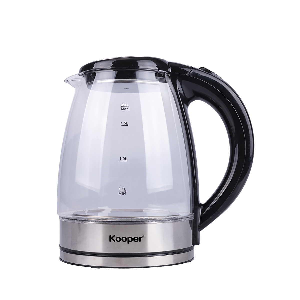 Bouilloire électrique avec carafe en verre, base avec lumière LED 1800W Nashi Promotion Bouilloire électrique avec carafe en verre, base avec lumière LED 1800W Nashi Promotion