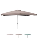 Parasol de jardin 3x4 à mât central ouverture par manivelle Cuba Catalogue