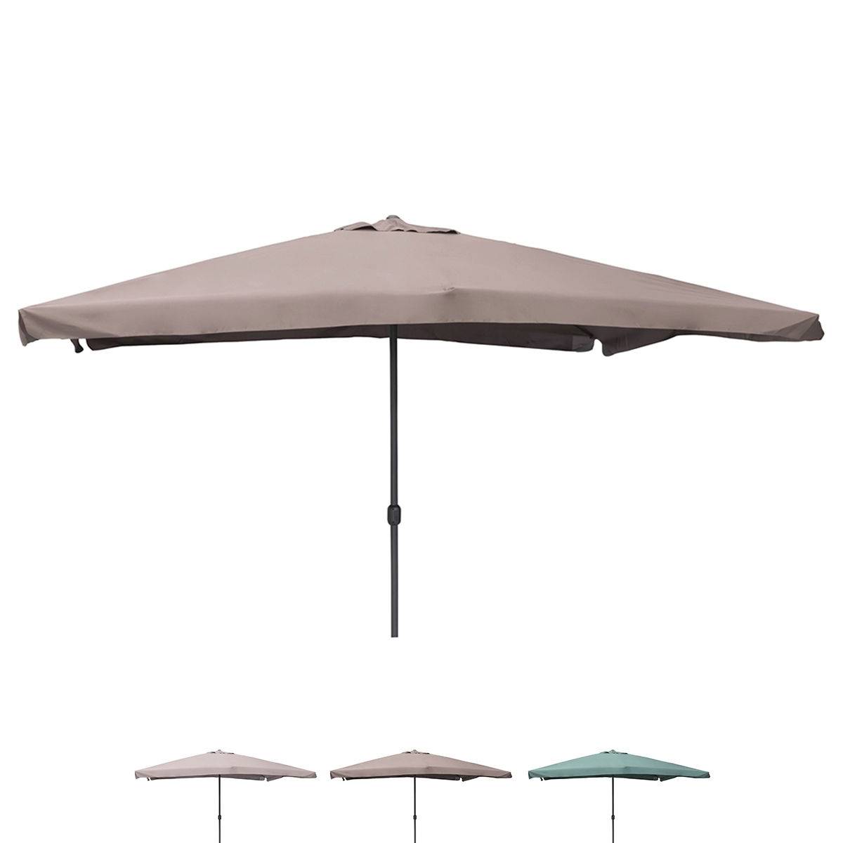 Parasol de jardin 3x4 à mât central ouverture par manivelle Cuba Catalogue