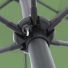 Stalen tuinparasol met centrale paal 3x3 Cuba 
