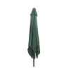 Stalen tuinparasol met centrale paal 3x3 Cuba 