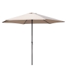 Parasol de jardin rond 3m à mât central Cuba Remises