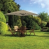 Parasol de jardin rond 3m à mât central Cuba Vente