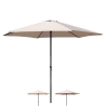 Parasol de jardin rond 3m à mât central Cuba Promotion