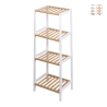 Tavro badkamerkast met 4 planken van bamboe en MDF Aanbieding