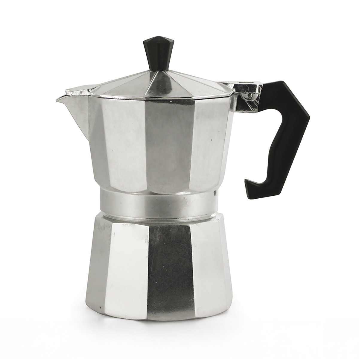 Cafetière italienne moka 3 tasses en aluminium Morning Promotion Cafetière italienne moka 3 tasses en aluminium Morning Promotion
