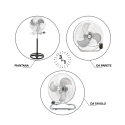 Ventilateur sur pied, de table et mural 3en1 réglable Planetarium Choix