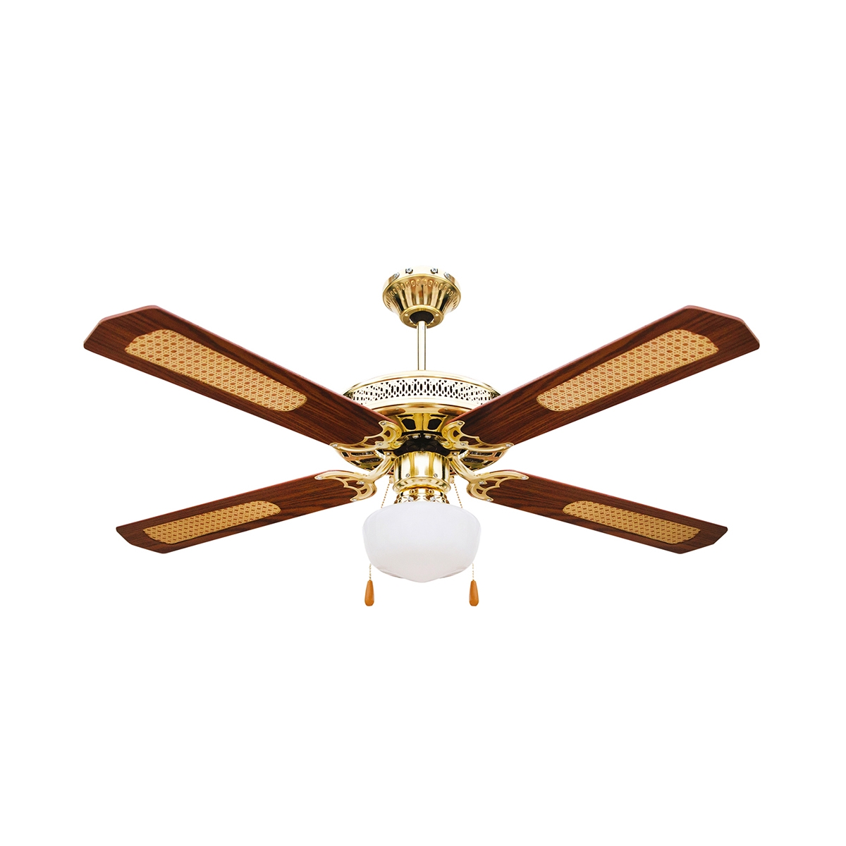 Plafondventilator 4 bladen met licht en omkeerfunctie 70W Windy Aanbieding Plafondventilator 4 bladen met licht en omkeerfunctie 70W Windy Aanbieding