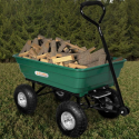 Chariot de jardin charrette pliante bois herbe et liquides 380 Kg Parcheron Réductions