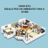 Climatiseur 18000 BTU inverter pompe à chaleur télécommande Aero Dimensions